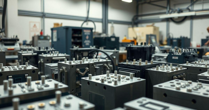 Ferramentaria moldes de injeção para produção eficiente